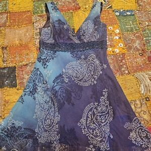 Laundry By Shelli Segal Black Satin Dress